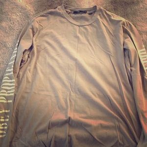 Long sleeve obey tee shirt.